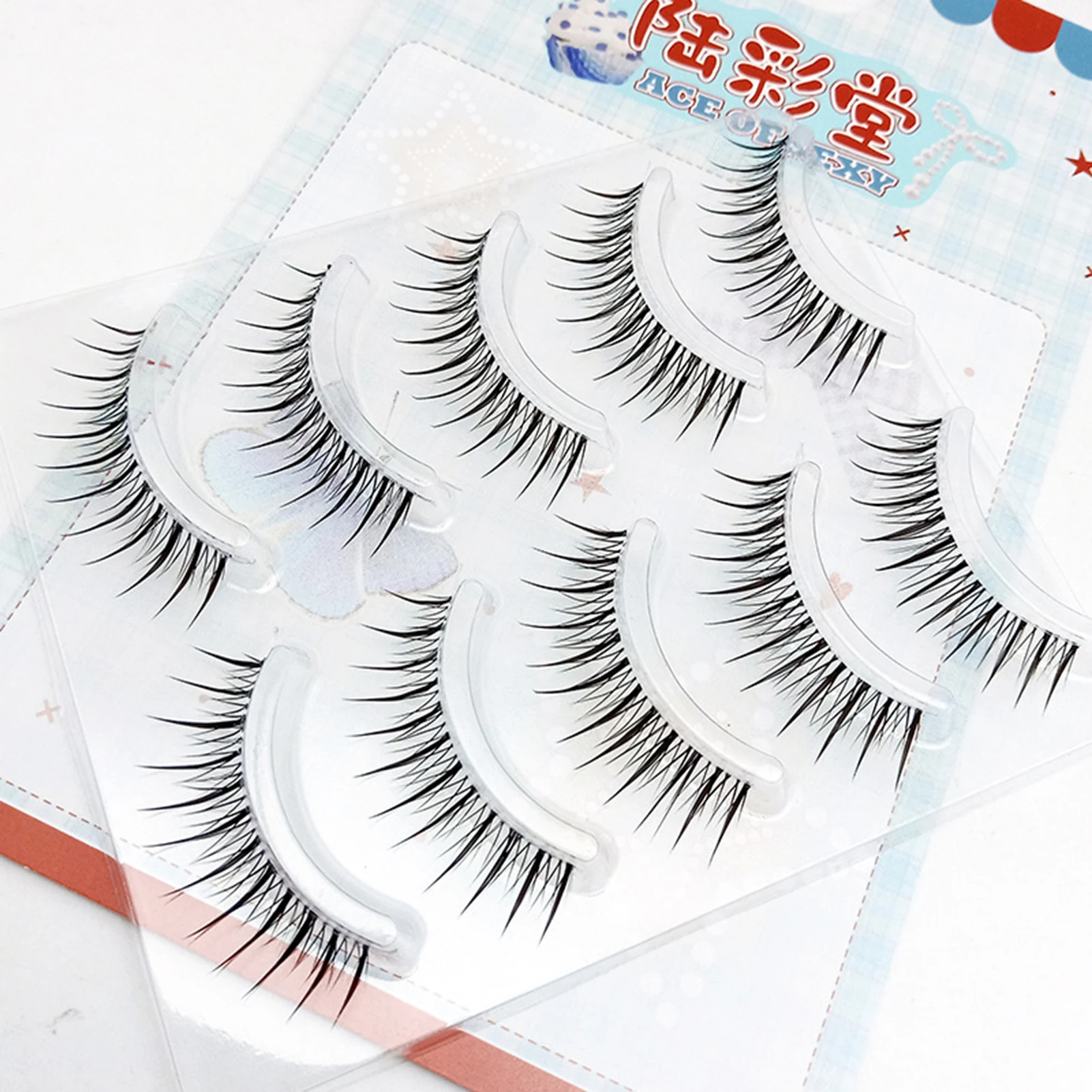 Ciglia finte riutilizzabili Bambola coreana Occhio tira manga ciglia Morbide naturali Estensioni ciglia giornaliere Accessori per il trucco