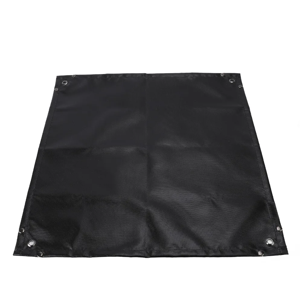 Durable Silicone＋Fiberglass Under Grill Mat Protective Pad Outdoor Grade Grill Floor Pad Black Fire Pit Mat Outdoor Grill