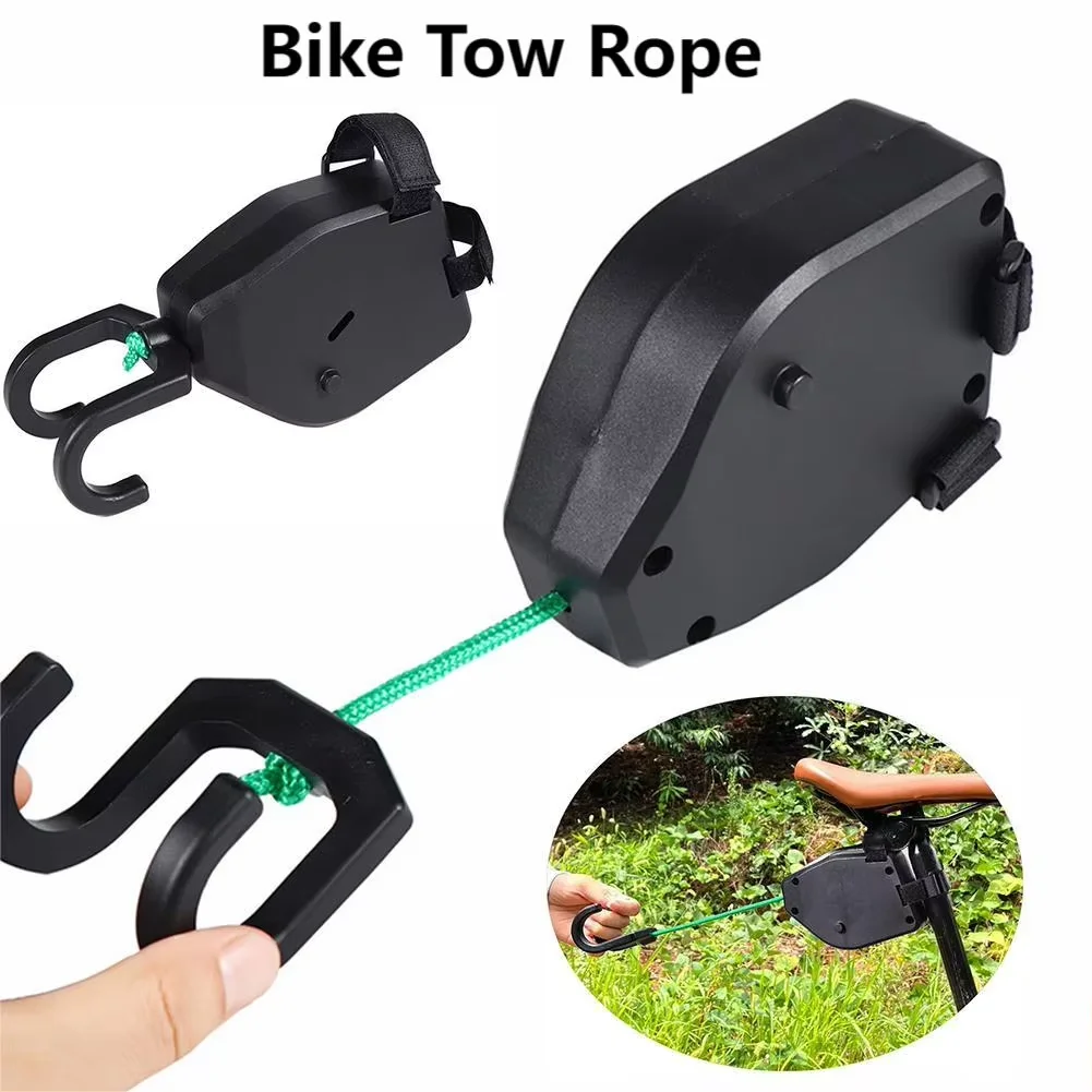 Bicycle Tow Rope Flexible Retractable Bike Tractor Mountain Bike Parent-Child Pull Rope Towing Trailer Rope Outdoor Cycling Tool