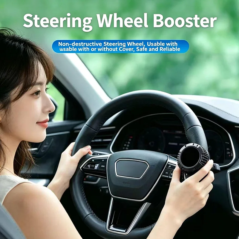 Thick Wear Resistant Car Steering Booster, Universal Sedan SUV Single Hand Reverse Steering Auxiliary Knob