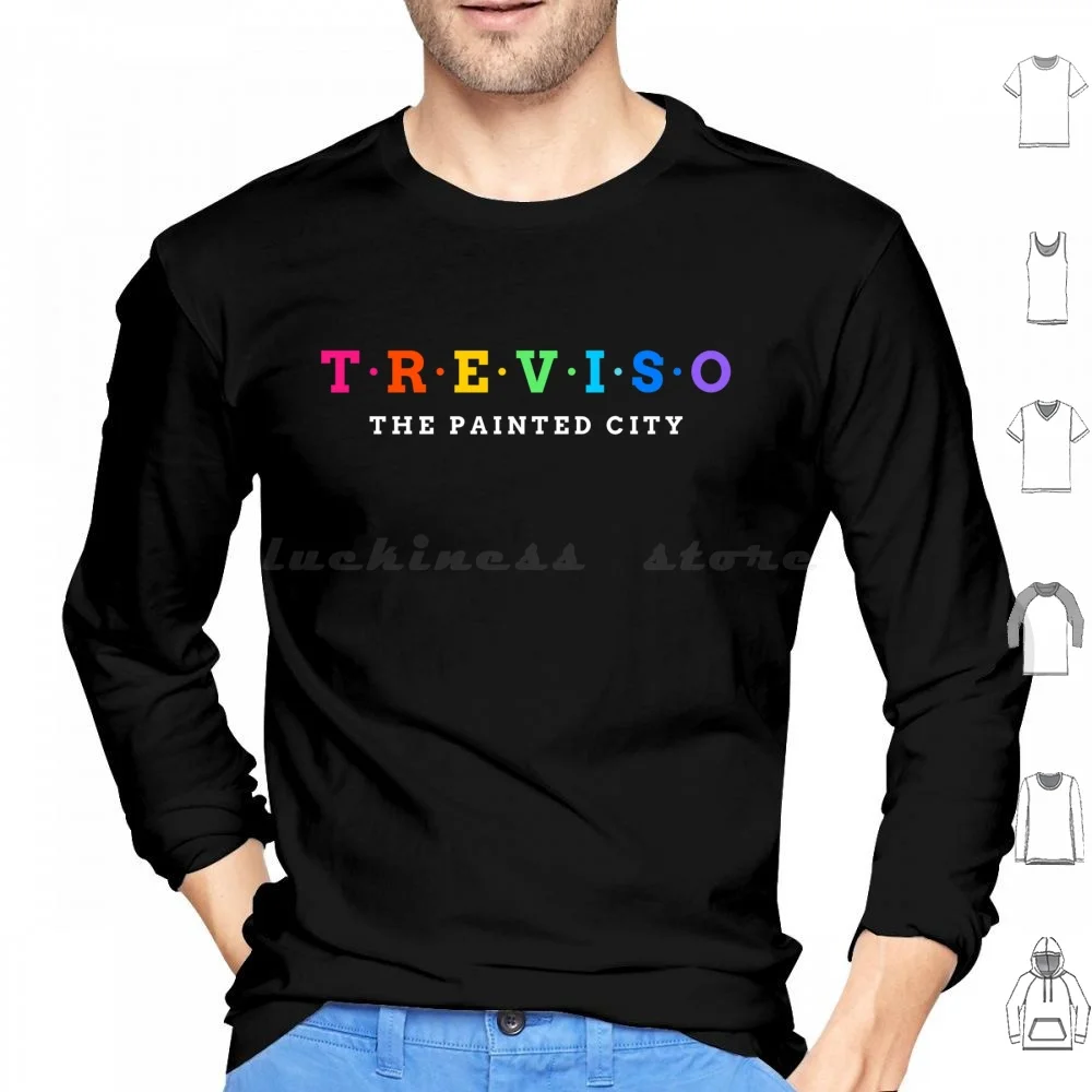 Sudadera con capucha de Treviso, Italia, de algodón, de manga larga, recuerdo para viajeros, amantes de los viajes, I Love Treviso, Visita Italia, recuerdo de Toronto