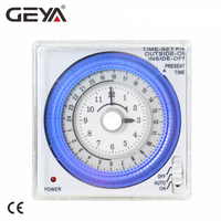 GEYA TB37 Mechanical Din Switch Timer 110V OR 220V 15 Minute Adjustable Timer Manual or Automatic Control