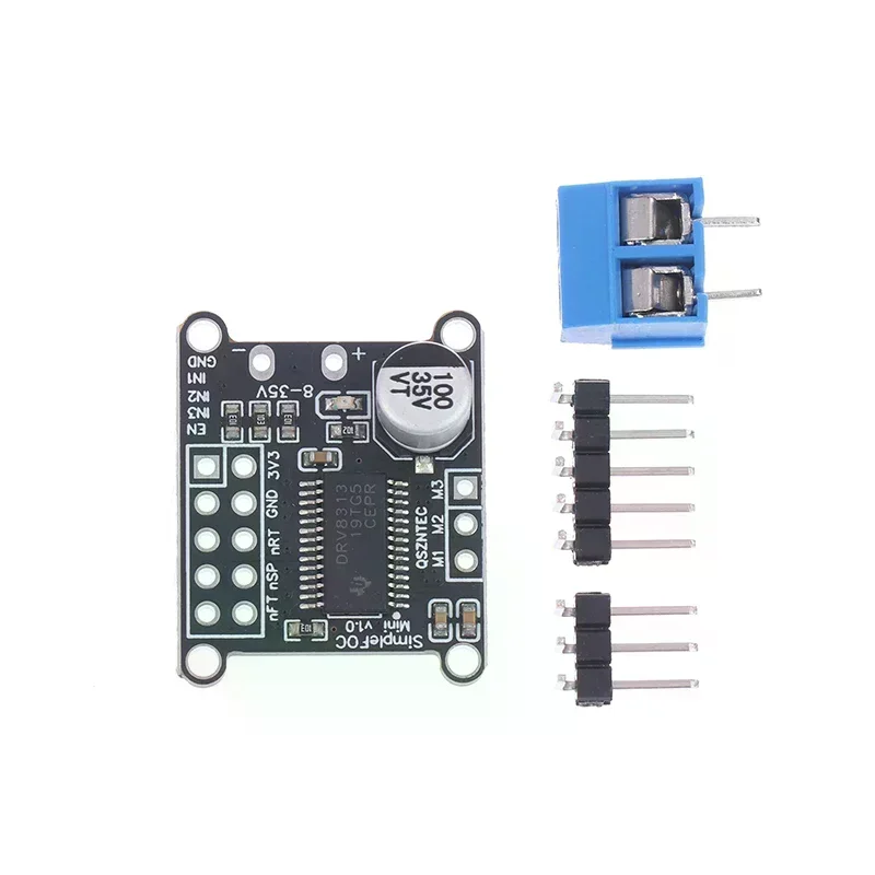 Simple FOC Mini DRV8313 Module DC Brushless Motor Driver Board SVPWM Control DC 8-35V