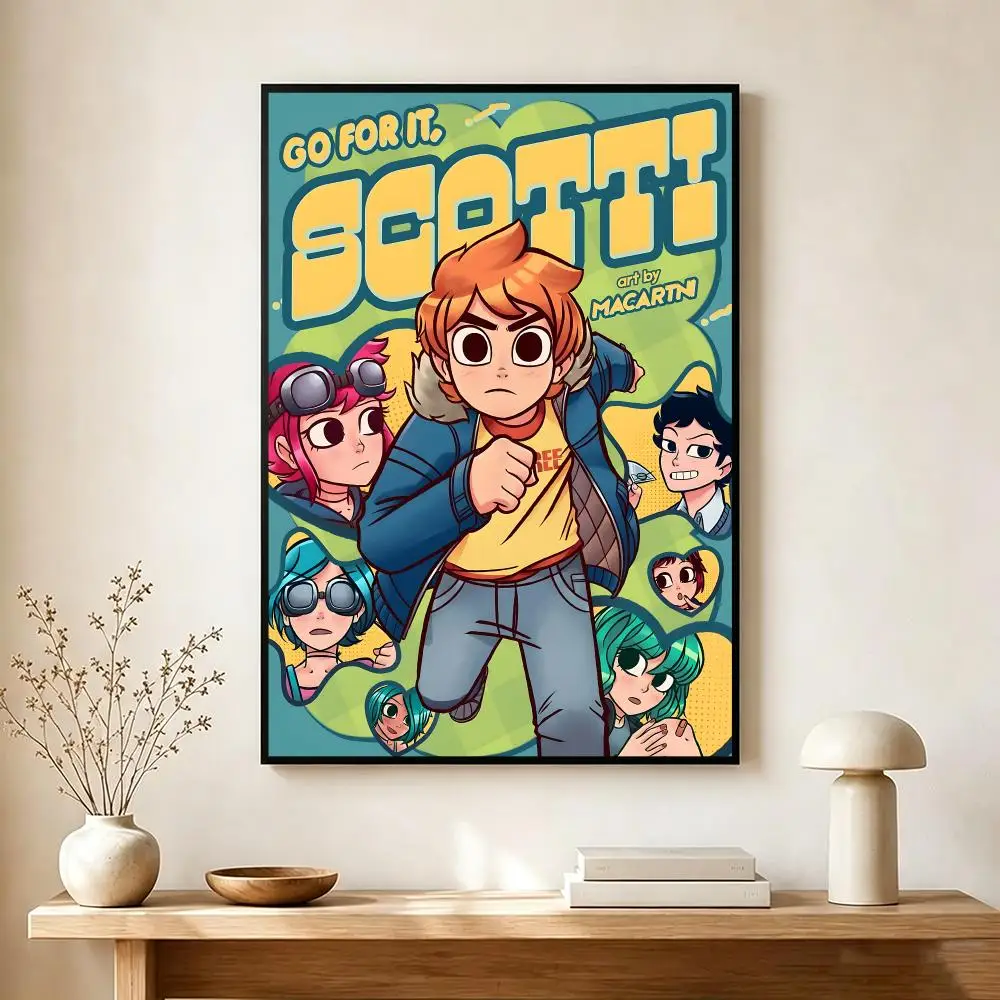 Comic Movie S-Scott Pilgrim Vs The World Poster Wall Art Print Decorative Mural Home Decor Gift Unframed