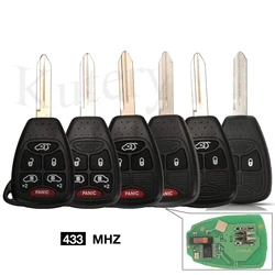Remote 433Mhz Key for Dodge JEEP Commander Patriot Compass Grand Cherokee Liberty Wrangler Chrysler Keyless Entry Transmitter