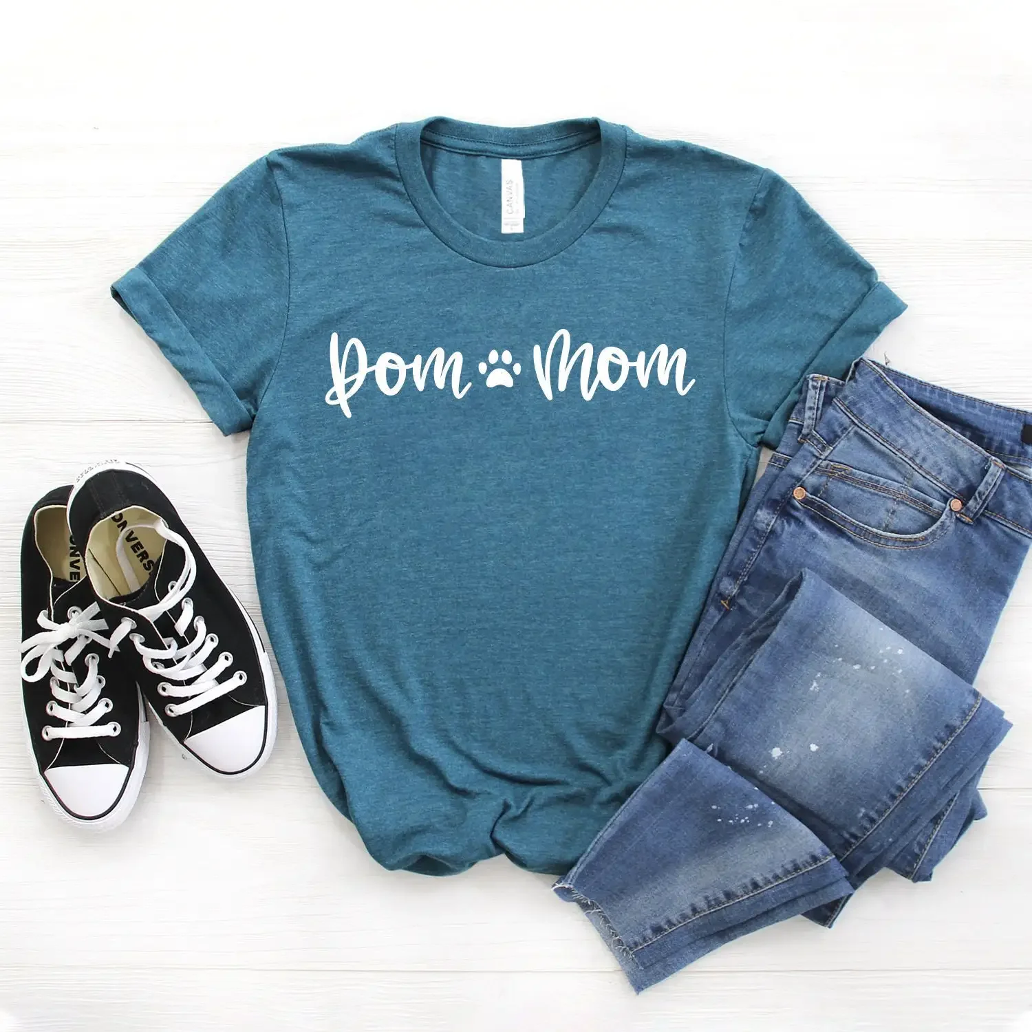 Dog Mom Pomeranian S Cute T Shirt Softstyle
