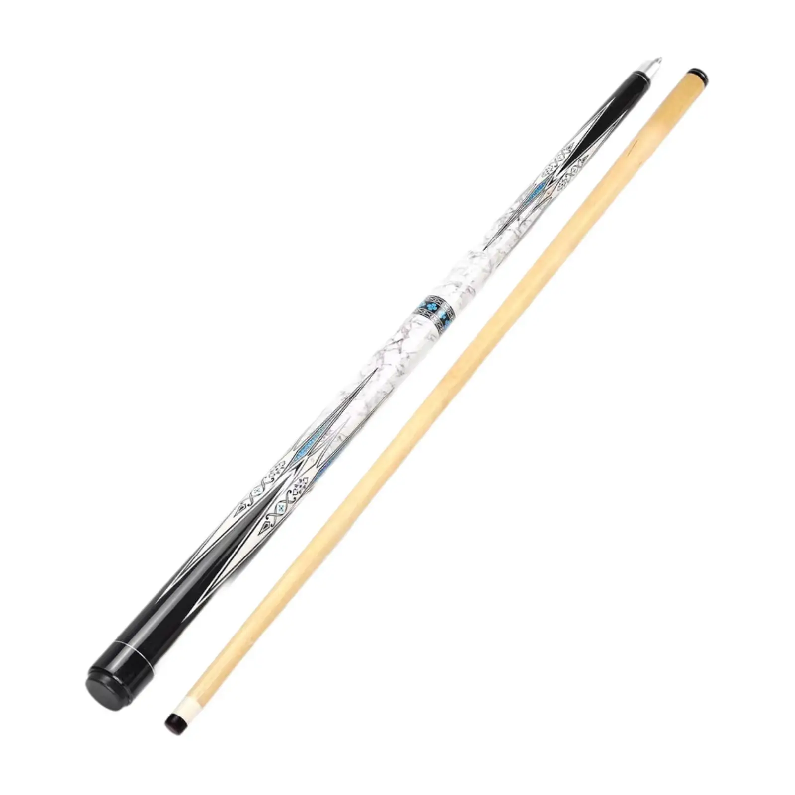1/2 Split Billiard Cue Billiard Stick Replacement Trendy 1/2 Segmented Pool Stick Snooker Cue for Game Practice Home Starters