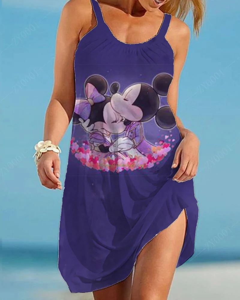 Evening Gown Disney Clothes for Summer Dresses Women 2025Casual Sexy Dresses Woman Beach Dress Women Elegant Luxury TOP Mickey