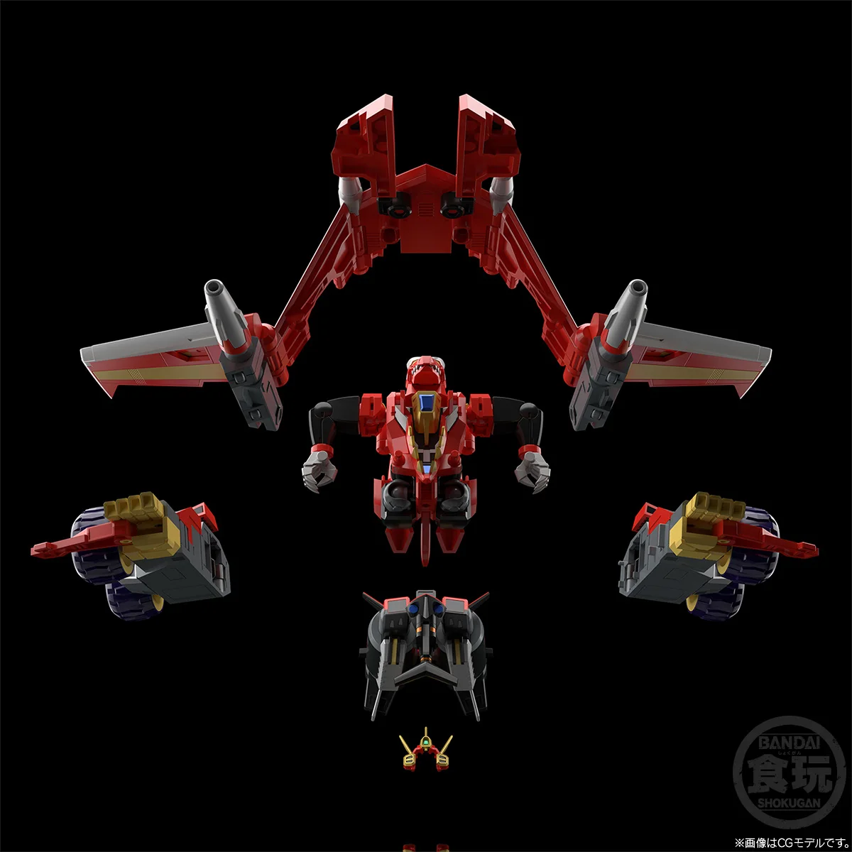 Bandai SMP [Shokugan Modeling Project] ชุดฟิกเกอร์ SSSS.DYNAZENON (ไม่มีกาว) ของเล่นแอ็คชั่นฟิกเกอร์