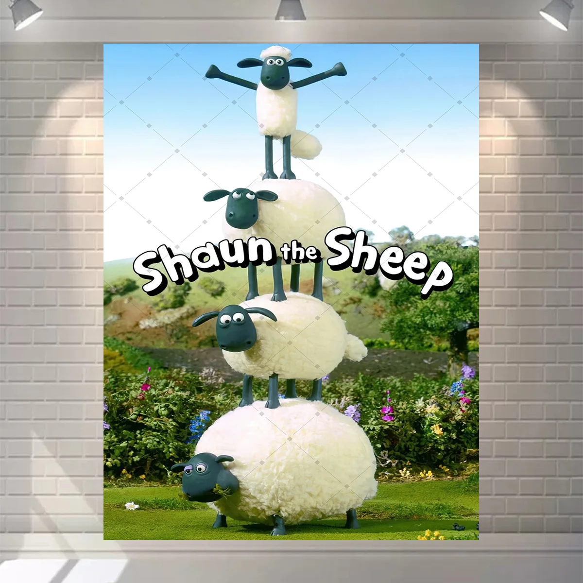 الأغنام فيلم حفلة عيد ميلاد ديكور خلفية ملصق الطفل المعمودية كعكة ديكور للطاولات لوازم الحفلات التصوير الدعائم الاطفال هدية