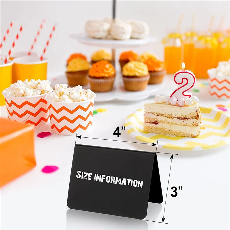 EDT-40 шт., мини-вывески для классной доски, А-образные столы для классной доски, бирки для шведского стола, стираемые доски из ПВХ с белыми меловыми маркерами