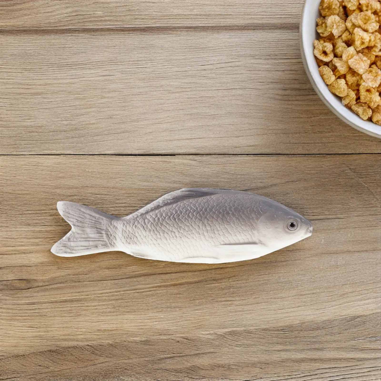 7Pcs Fake Fish Realistic PU Bite Resistant Simulated Fish for Cats Dogs Hunting Interactive Play Home Decor Photography