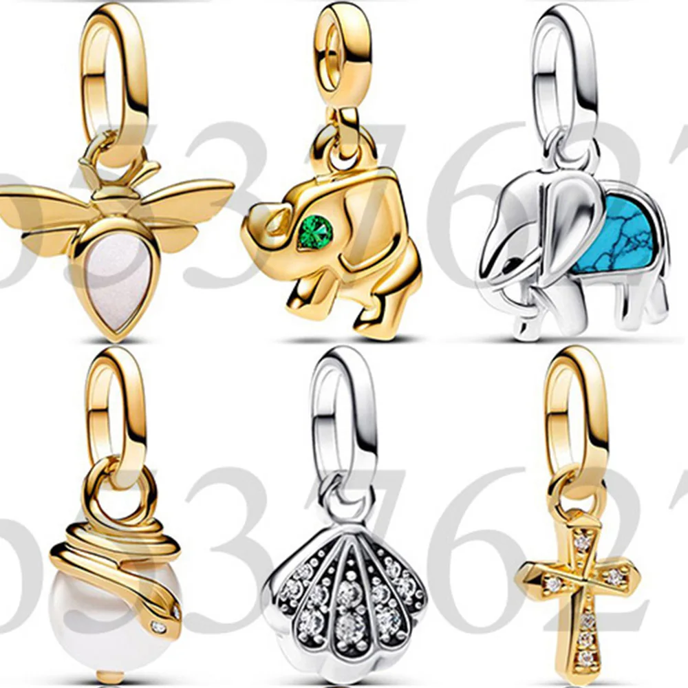 925 Silver Bead Me Winged Broken Keyhole Heart Mini Dangle Charm For Fashion Women Me Series Bracelet Necklace Gift DIY Jewelry