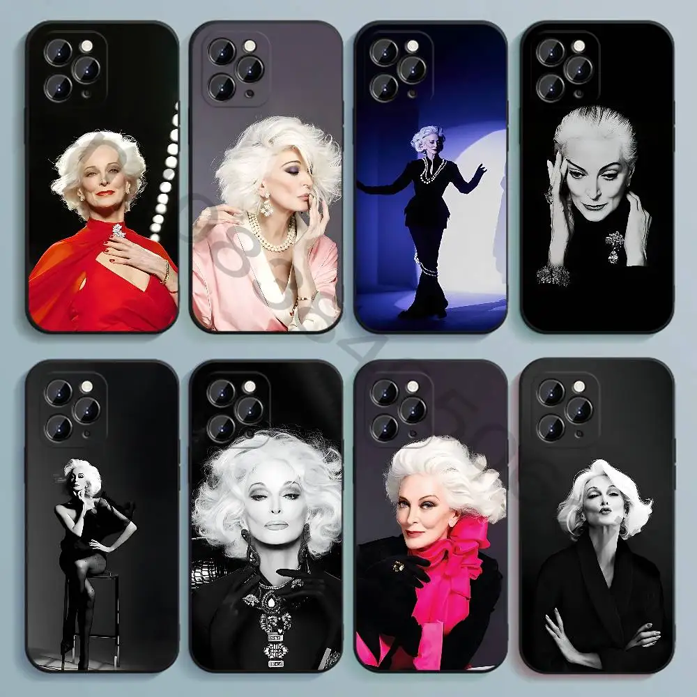 Model D-Dell C-Carmen Black Soft TPU Case For iPhone 17 16 15 14 13 12 11 Pro Max Plus E Mini Silicone Phone Cover
