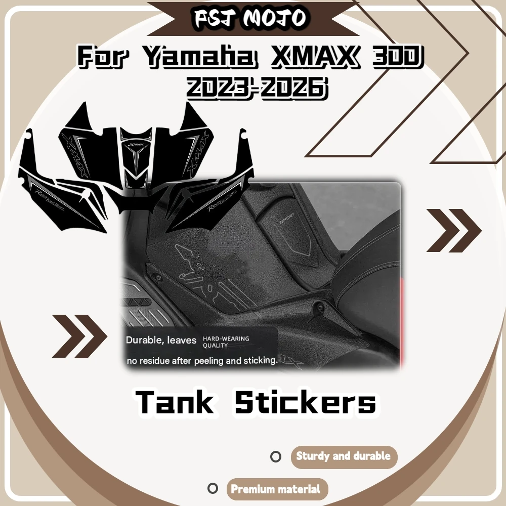 For Yamaha XMAX300 2023‑2026 Wear‑Resistant Body Protective Sticker Sun‑Proof No Residue Tank Guard Decals Mod Accessories