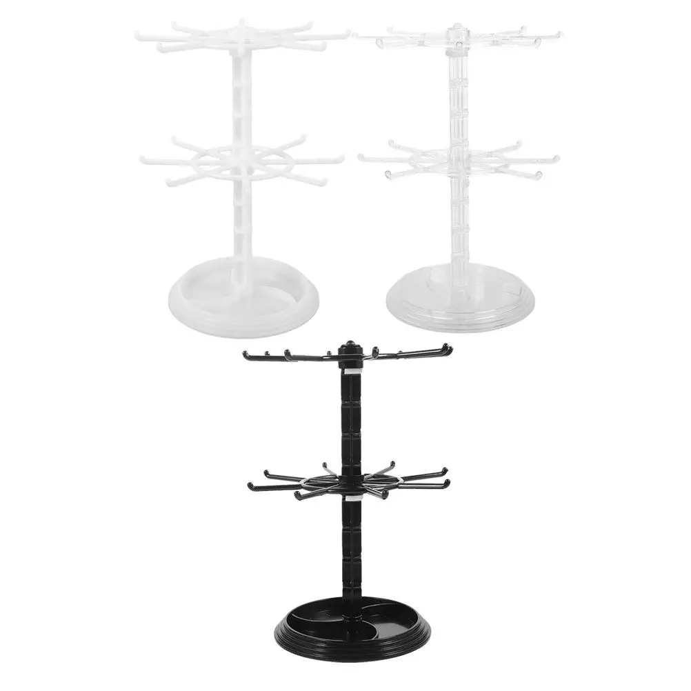 

Набор из 3 вращающихся подставок для брелоков, многофункциональный настольный органайзер для украшений: браслетов, серег, ожерелий