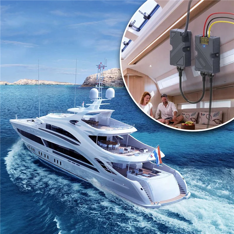 【Design elegante】2X Per Starlink Poe Iniettore 150W Cavo Piatto Adattatore A RJ45 Auto DC Step UP Converter 12V A 48V Per Starlink V2 O