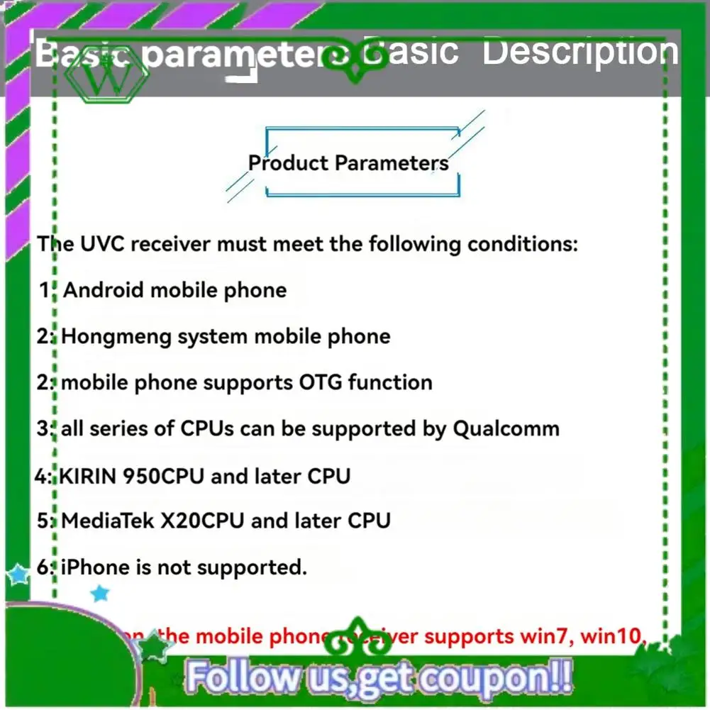 ABIK-UVC OTG 5.8G 56CH Audio FPV Receiver Video Capture Card With Antenna For Android Mobile Phone Computer RC Drone Part