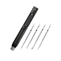 SEQURE S60P Anti-Static Nano Soldering Iron Pen Support PD/QC Power Supply Iron Tip Set Compatible with C210 Solder Tip