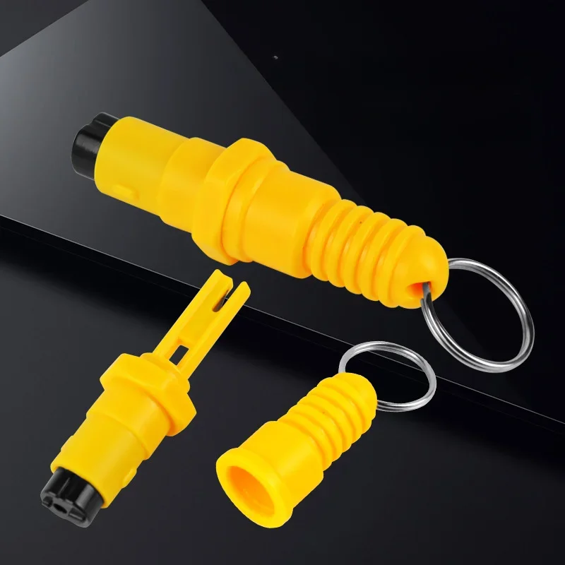 Car Safety Hammer 2-in-1 Mini Striker Window Breaker Emergency Car Safety Tungsten Steel Hammer Head U-shaped Opening Cutter