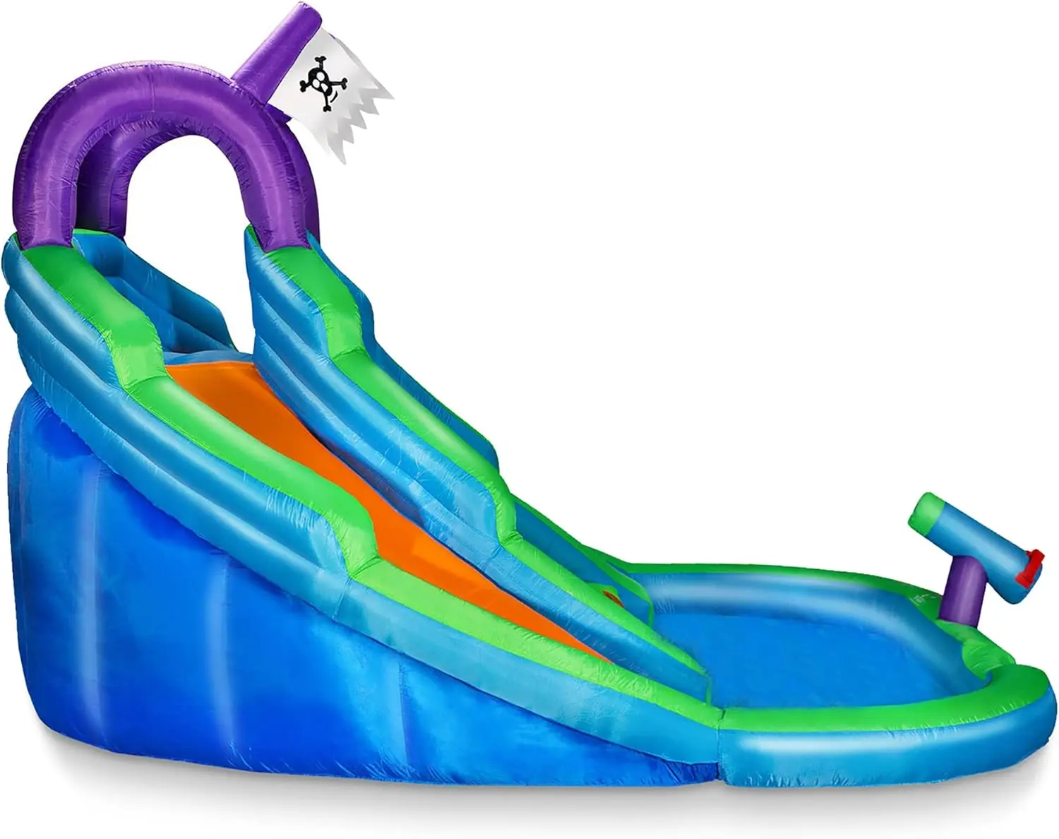 Bounce House dla dzieci ze ścianą wspinaczkową, zjeżdżalnią i basenem-zawiera dmuchawę
