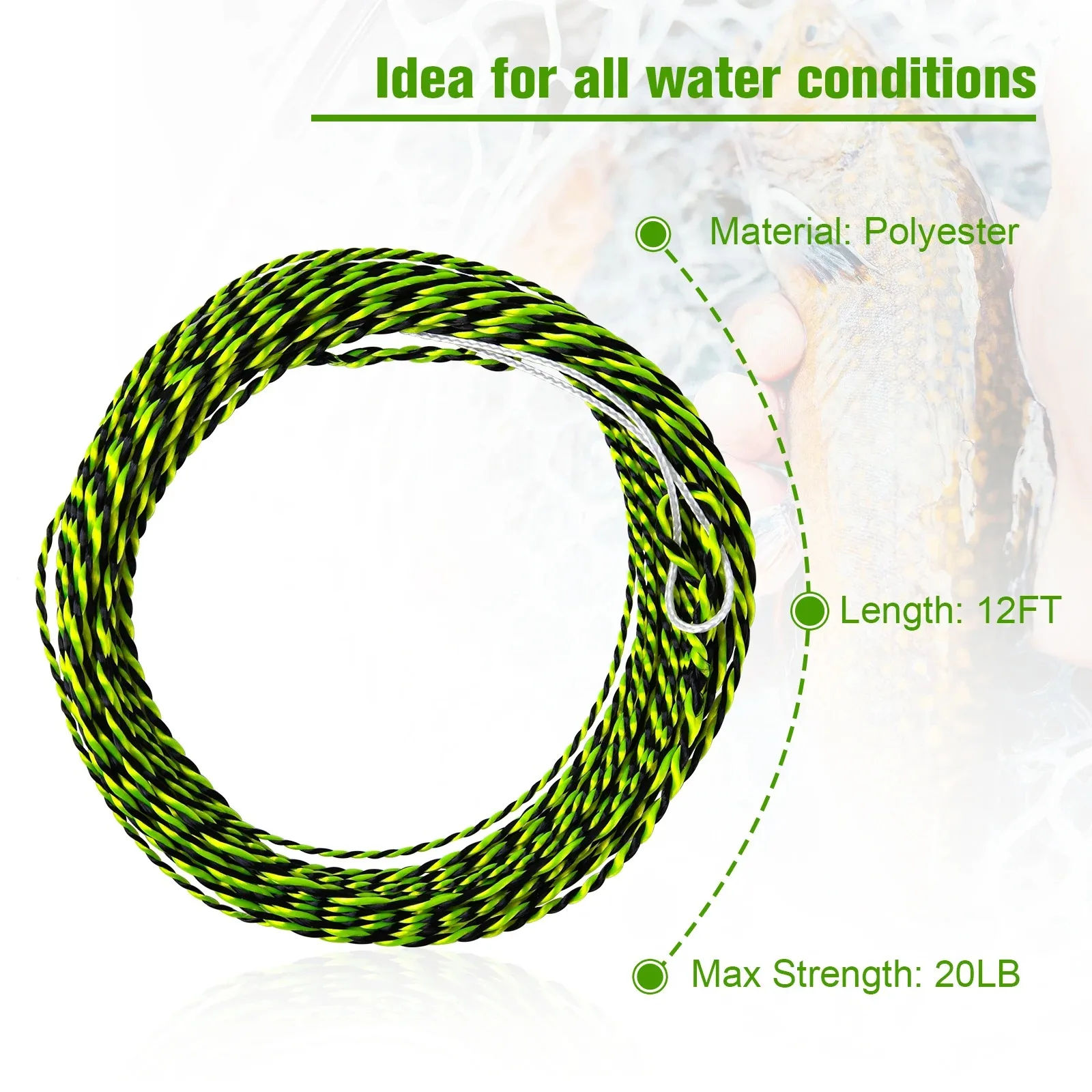 Goture Sedal Tenkara 11-13 FT multicolor resistente pesca mosca - imagen 3