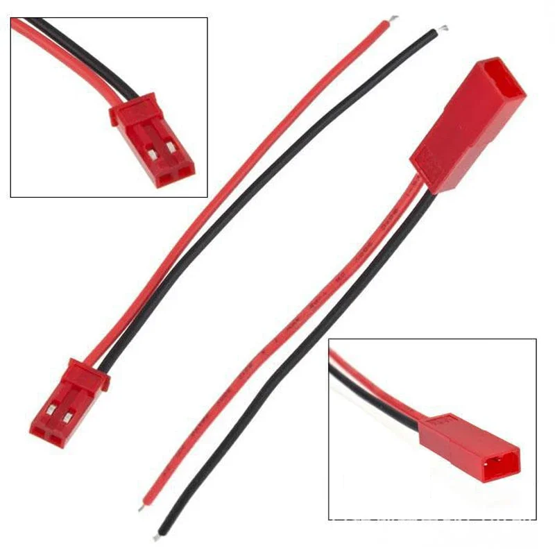 10 أزواج ذكر موصل سالب JST كابل توصيل 10/15/20 سنتيمتر 2 دبوس ل RC BEC مهايئ البطارية هليكوبتر لتقوم بها بنفسك طائرة بدون طيار FPV كوادكوبتر