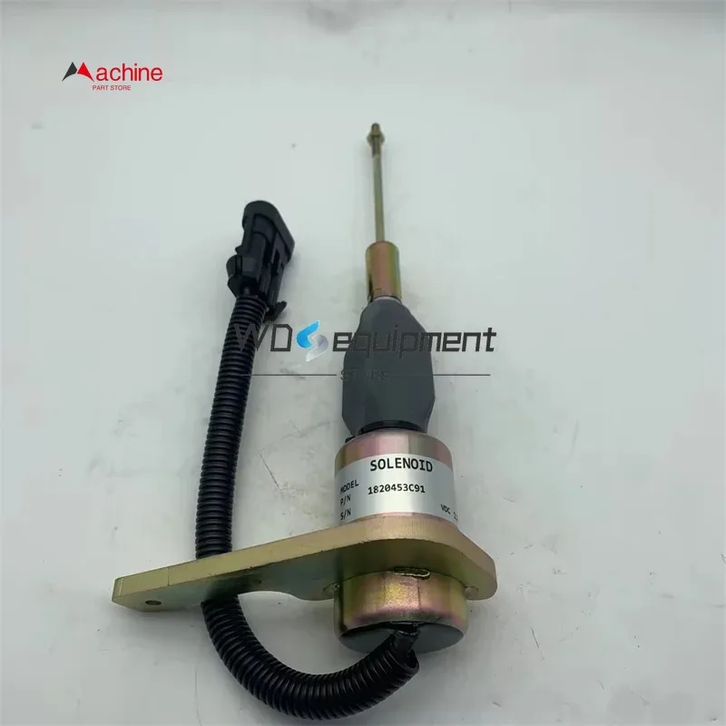 1820453C91 Fuel Shut Off Solenoid Valve for Perkins 1300 Series C6.67 for Navistar DT466 12V 1823724C91
