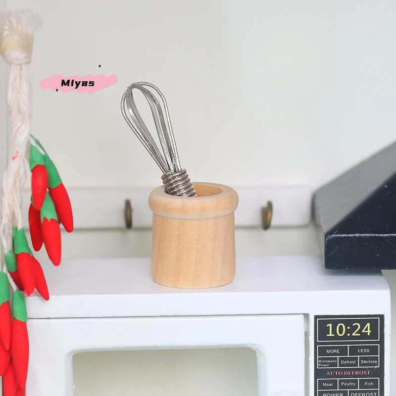 【M】Miniature Kitchen Utensils Set 1:12 Scale Dollhouse Cookware Tools Dollhouse Kitchen Decoration Micro Scene Pretend Play - view 5