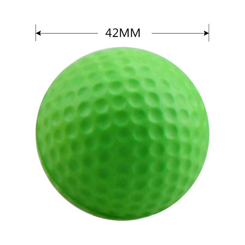 42mm Mixed Color Pu Foam Golf Ball Solid Sponge Soft Balls Indoor Outdoor Practice Training Ball Toy Golf Supplies