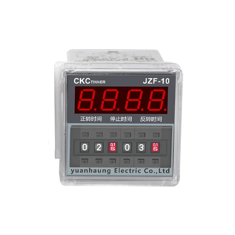 JZF-10 Forward and Reverse Time Relay with Base High Precision Digital Display AC220/380V DC24V 0.1S~99H