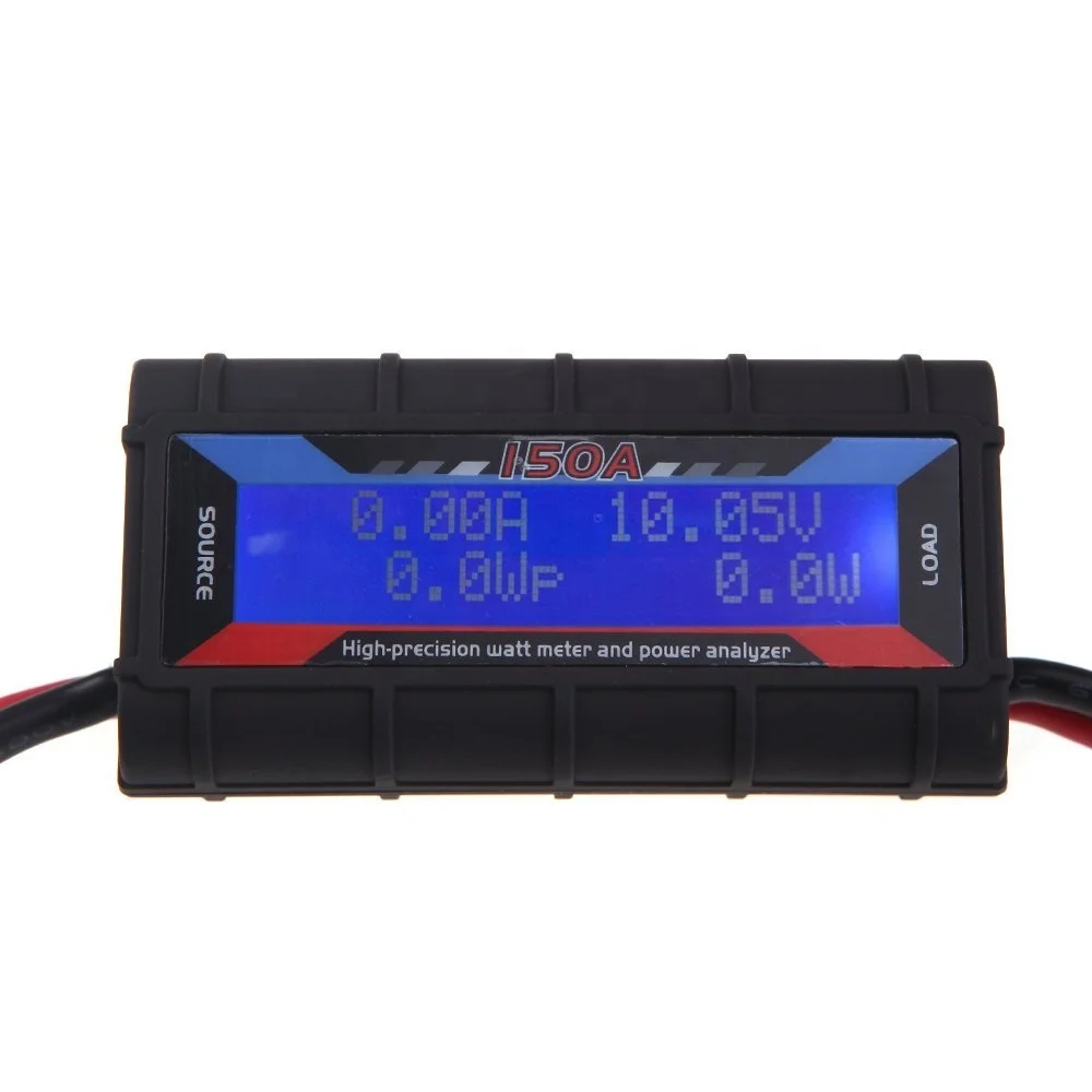 High Precision 150A Digital Watt Meter and Power Analyzer for RC Drone Plastic Electric Analyzer with Backlight LCD Display