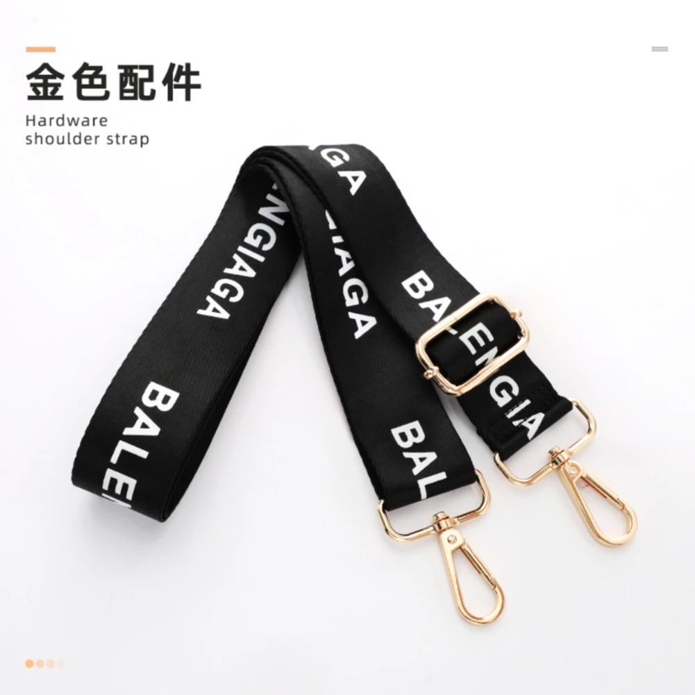 Black letter bag shoulder strap accessories three-color optional crossbody backpack shoulder strap can be adjusted at will