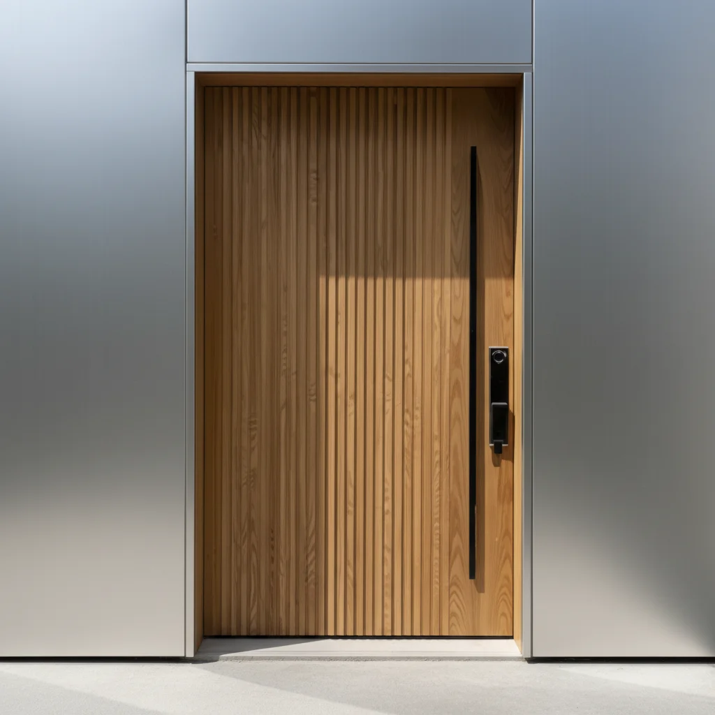 Customization Stainless Steel Security Door Fire Prevention Weatherproof Anti-Theft Features Postmodern Design Glass Door