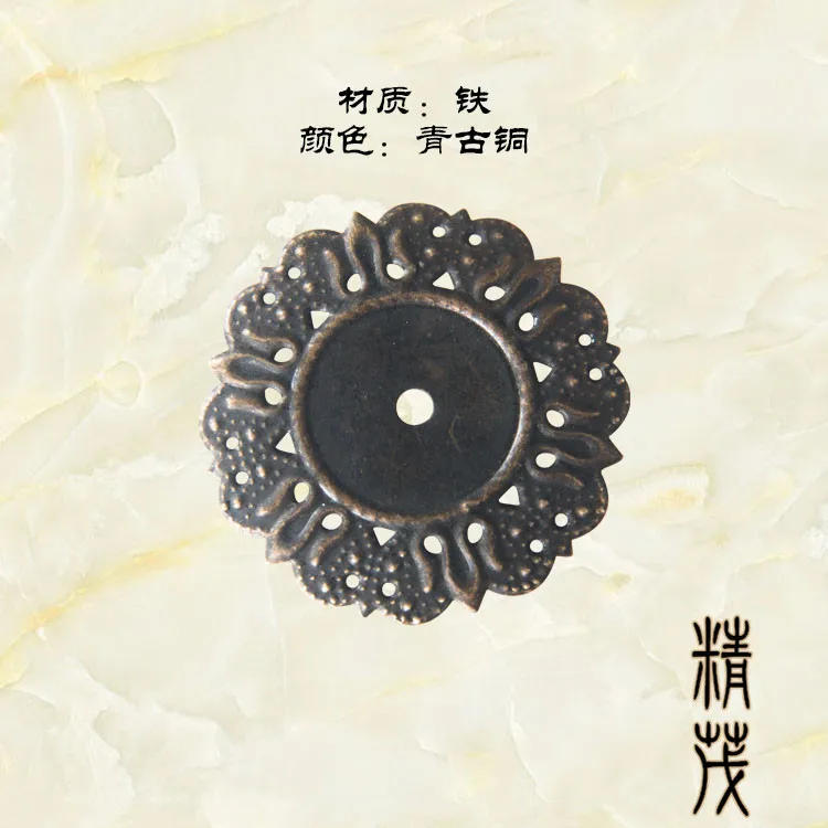 Jingmao-914 Antique Wooden Box Gift Corner Decorative Sticker Iron Sheet Round Code Protection Corner