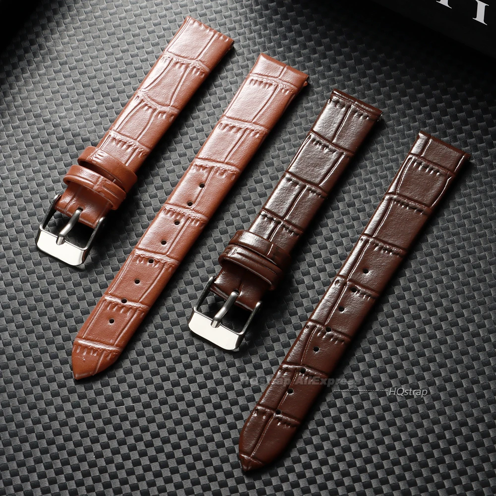 Fashion Ultra-Thin Leather Watch Strap 8mm 10mm 12mm 14mm 16mm Universal Wristband Soft for Men Women Sport Bracelet Accessories