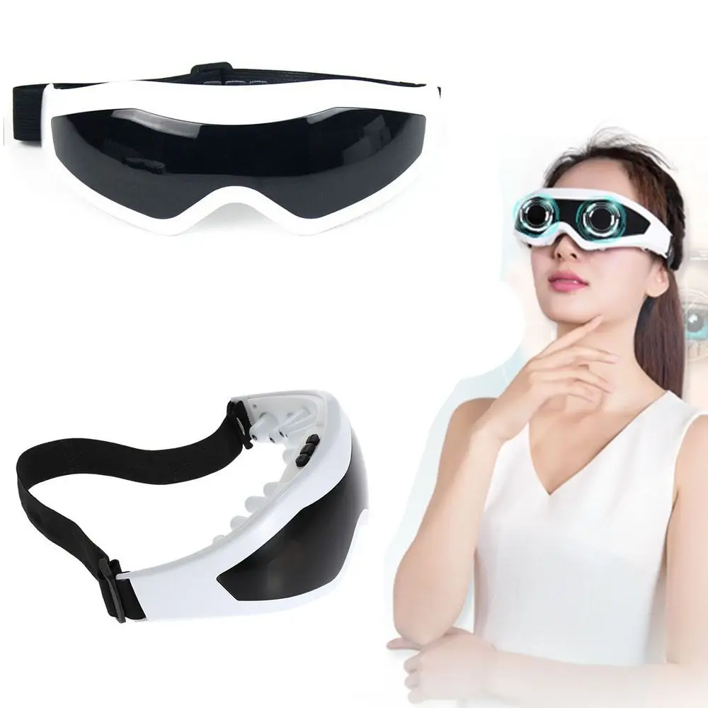 9 Modes Vibration Electric Eye Massager Adjustable Buckle Eye Protection Eye Care Machine Magnetic Beads Beauty Care