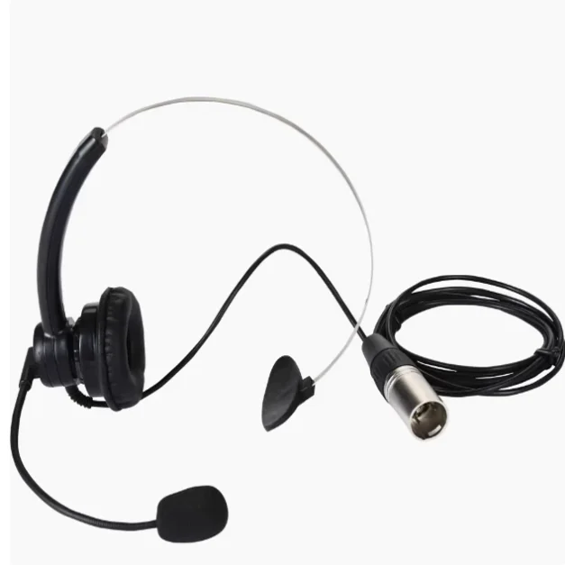 NE-11 Lightweight Single-Ear Headset, Electret Microphone Headset