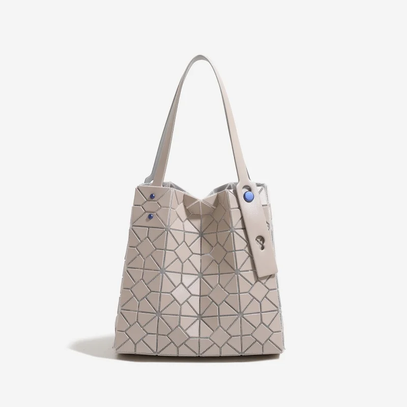 Модная геометрическая сумка-тоут с ромбовидным узором 2026: универсальная, вместительная, для поездок на работу, портативная сумка на плечо, новые стильные сумки