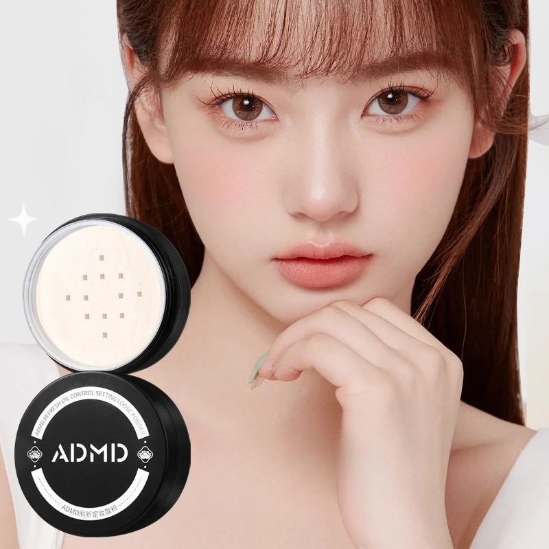 Ensemble de poudre libre, contrôle de l'huile longue durée, maquillage imperméable et sans pelage, poudre anti-cernes légère et transparente