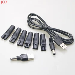 8 PCS Power Cord 5V Replacement Charger USB Adapter Suitable for All Kinds of Electric Hair Clippers