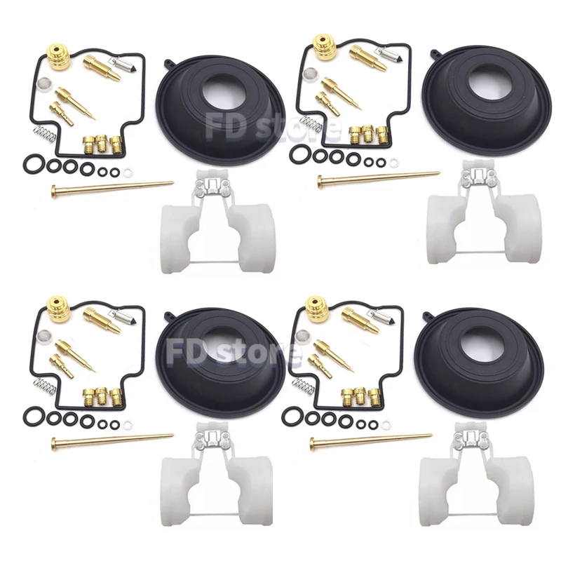 4X for Kawasaki ZZR1100C ZZR1100D ZX1100 ZZR 1100 ZX 1100 1990-2001 Carb Carburettor Repair Kit