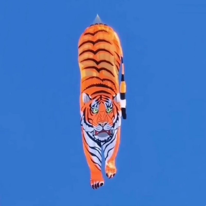 Cerfs-volants tigre en nylon doux, 10m, pour jeux de plein air, professionnels, pour adultes, livraison gratuite