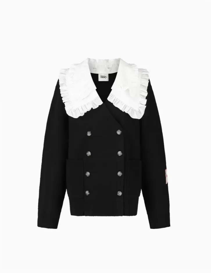 

Женский утепленный кардиган Bibiy с двойным рядом пуговиц и воротником, свободного кроя, для повседневной носки, эксклюзивная онлайн-распродажа