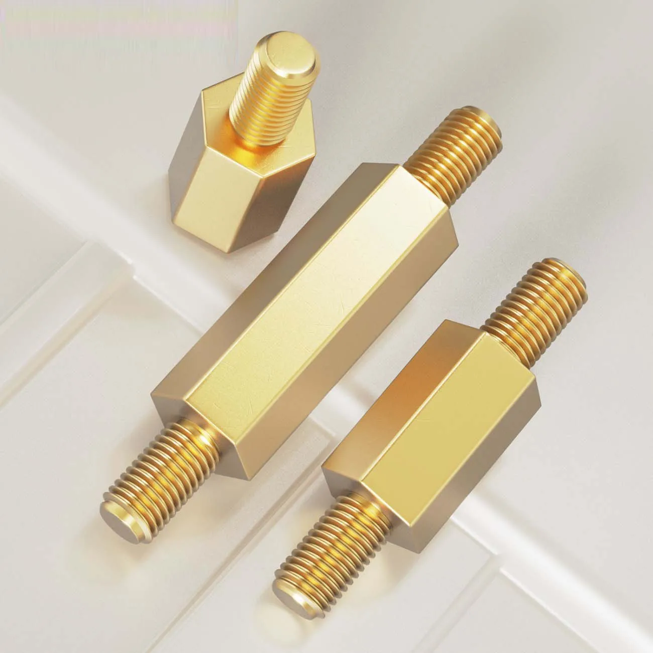  M2.5 M3 M4 Double Male Thread Hex Brass Standoff Spacer Pillar PCB Circuit Board Isolation Support Screw Stud