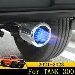 Car Stainless Steel Rear Exhaust Pipe Muffler Tail End Tube for  For Great Wall TANK 300 2021-2023 Car Accessories auto.