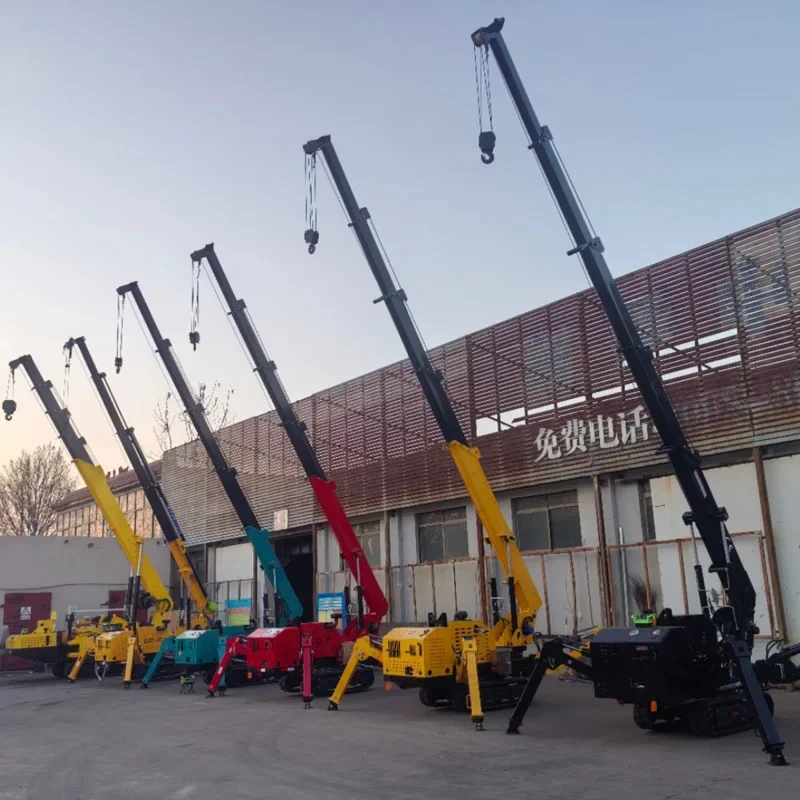 All-terrain Spider Crane with 360° Rotation | CE Certified for Industrial Lifting and Tight Spaces