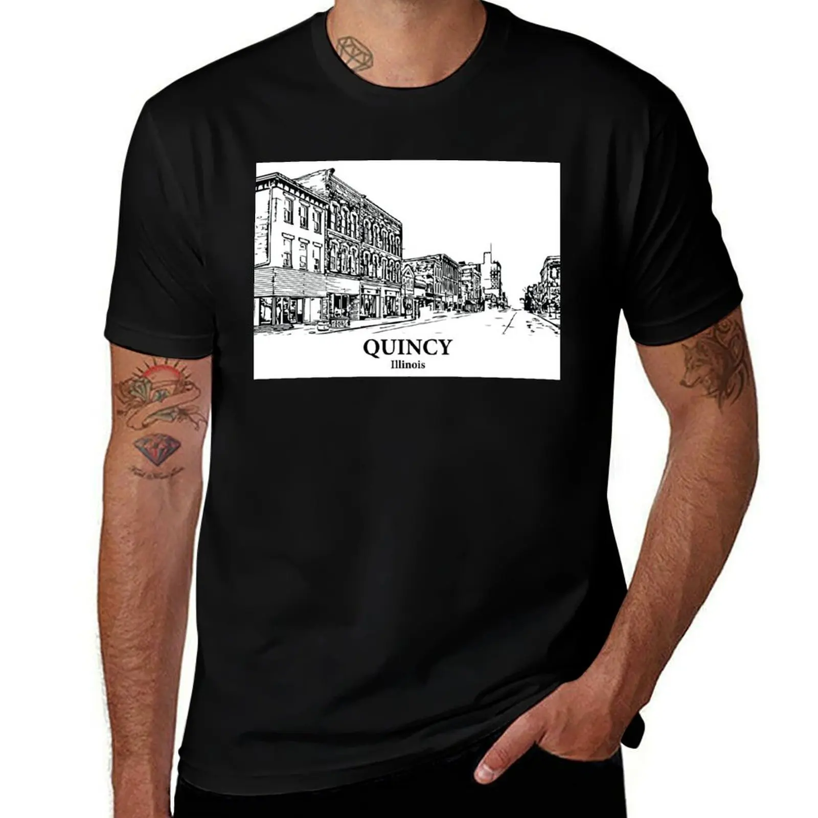 

Quincy - Illinois T-Shirt Aesthetic clothing anime stuff graphics anime tshirt t shirt for men