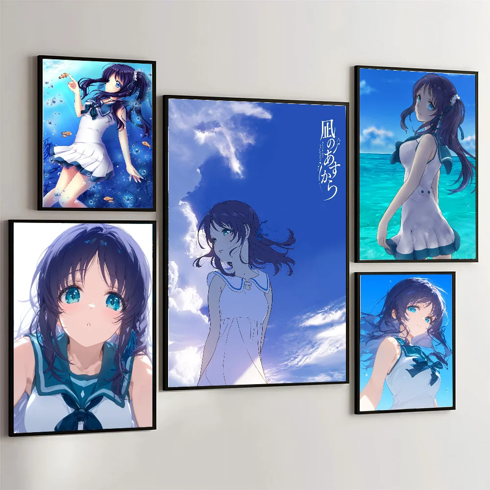 Hiradaira Chisaki Anime N-Nagi No A-Asukara Poster Wall Art Home Decor Room Decor Digital Painting Living Room Restaurant Kitch