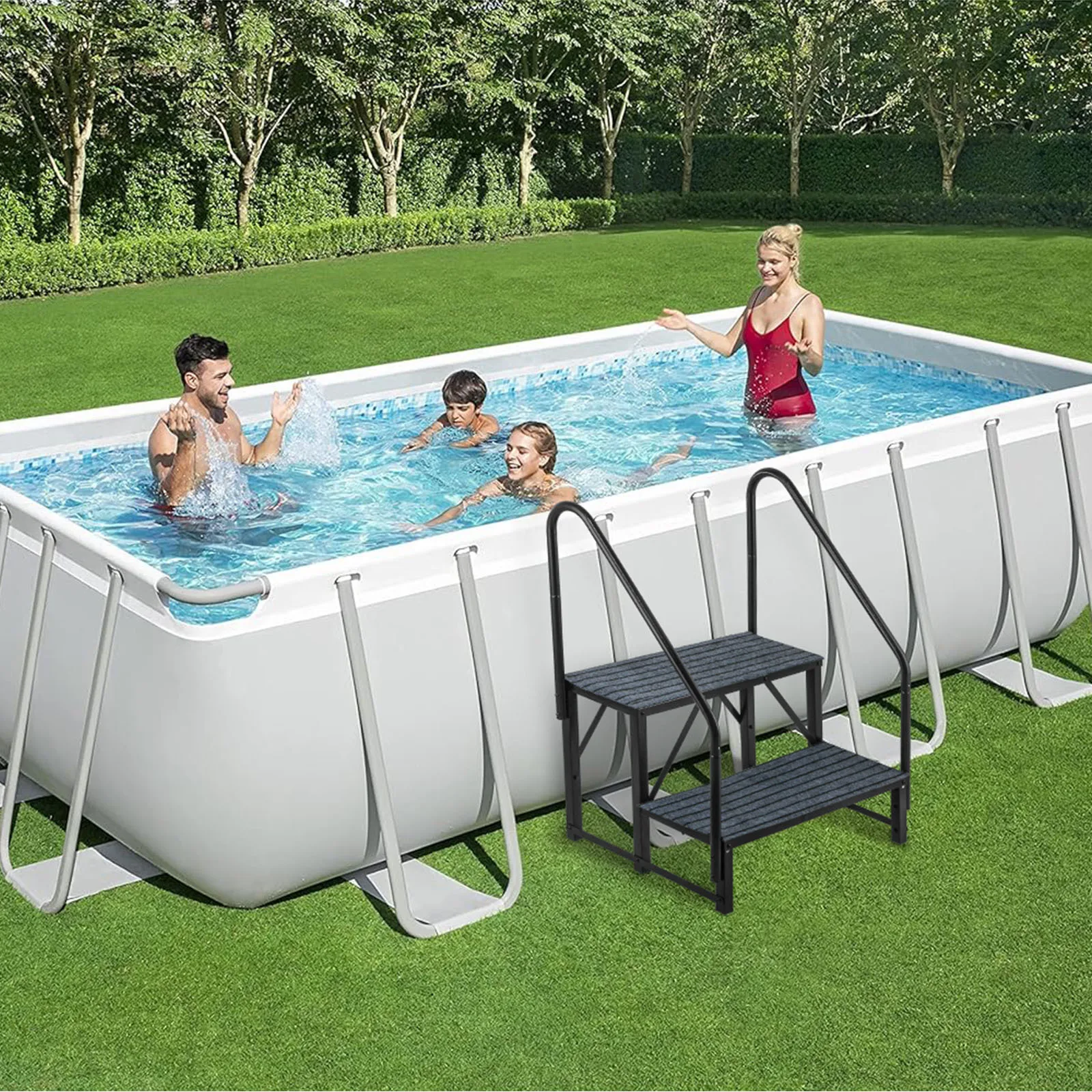 RV Entry Step Platform Heavy Duty Non Slip Foot Pedal Camper Van Tub Access Climbing Support Accessory